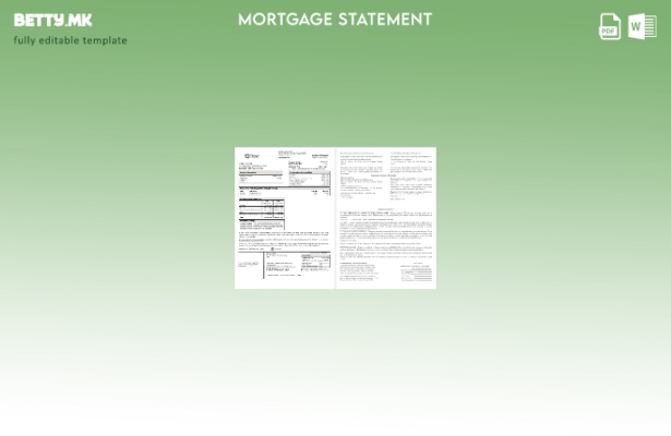 модерен стил Извод за хипотека од банка на САД Фрост во шаблон за формати Word и